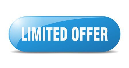 limited offer button. limited offer sign. key. push button.