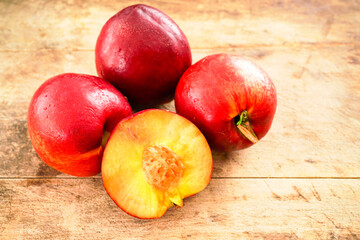 Fototapeta na wymiar Fresh fruit peach