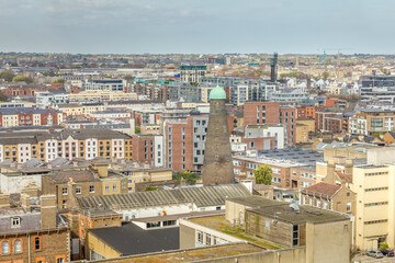 Fototapeta premium Aerial view of Dublin, Ireland