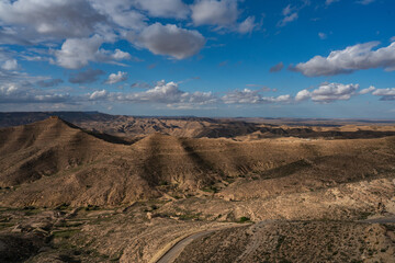 The Dahar, southern region of tunisia, land of ksour, beginning of the sahara