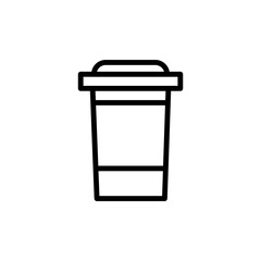 Drink line icon. Vector illustration
