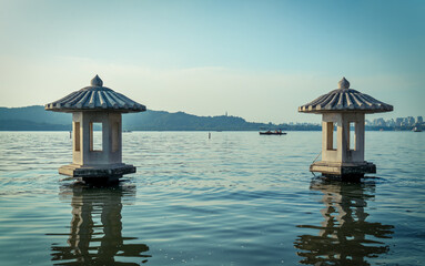 Hangzhou West Lake Garden and architectural landscape