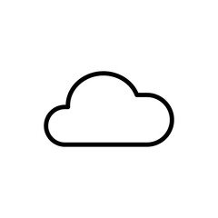 Cloud line icon. Vector illustration