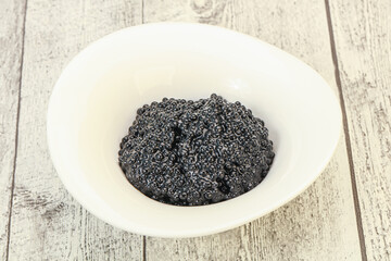 Luxury strugeon fish black caviar