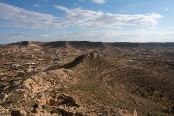 The Dahar, southern region of tunisia, land of ksour, beginning of the sahara
