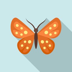 Garden butterfly icon. Flat illustration of garden butterfly vector icon for web design