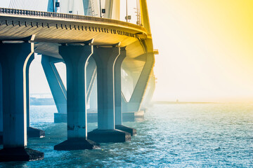 The Bandra–Worli Sea Link is a bridge that links Bandra in the Western Suburbs of Mumbai with Worli in South Mumbai.