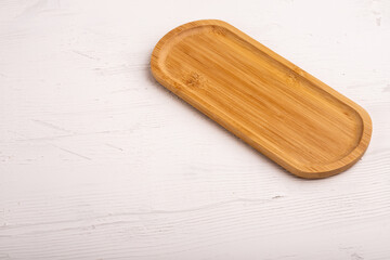 Empty wooden board. food backdrop background.