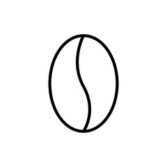 Coffee bean line icon