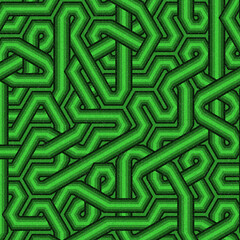 Colour Hexagon Tile Connection art background design illustration