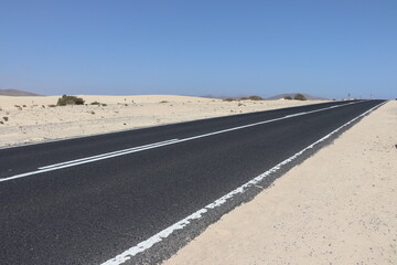 road to the desert