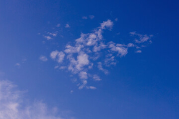 Beautiful sky, clouds of different and interesting shapes. Background