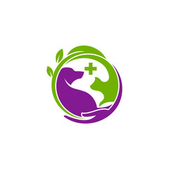 dog and cat logo