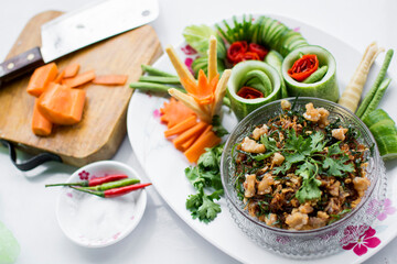 Nam Prik Aong (Northern Thai Meat and Tomato Spicy Dip)