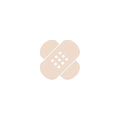 adhesive bandage icon flat vector logo design trendy