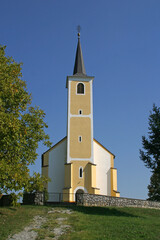 Fototapeta na wymiar Church of St. Catherine of Alexandria in Samarica, Croatia