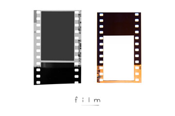  (35 mm.) film collections frame.With white space.film camera.