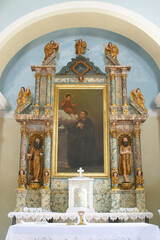 St. Anthony's altar at St. Anthony of Padua church in Vukmanic, Croatia