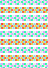 Patchwork fond texturé en 3 couleurs
