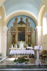St. Anthony's altar at St. Anthony of Padua church in Vukmanic, Croatia