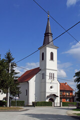 Fototapeta na wymiar Church of the Holy Three Kings in Lomnica Donja, Croatia