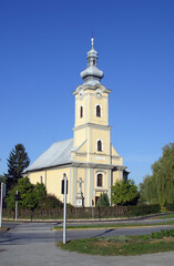 Fototapeta na wymiar Parish Church of St. Joseph in Grubisno Polje, Croatia