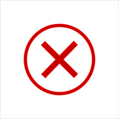 Obraz premium Check mark and X mark icon. illustration for web and mobile design.