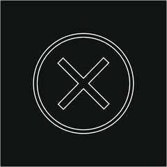 Fototapeta premium Check mark and X mark icon. illustration for web and mobile design.