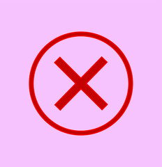 Check mark and X mark icon. illustration for web and mobile design.