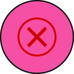 Fototapeta premium Check mark and X mark icon. illustration for web and mobile design.