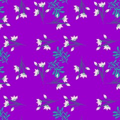 Obraz na płótnie Canvas Seamless Pattern With Floral Motifs able to print for cloths, tablecloths, blanket, shirts, dresses, posters, papers.