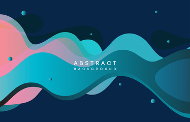 Moving colorful abstract background. Dynamic Effect. Vector Illustration. Design Template.