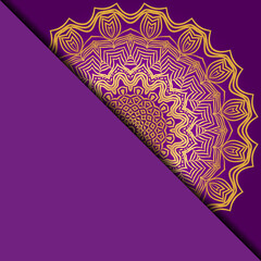 Vector mandala pattern. Template for flyer or invitation card design