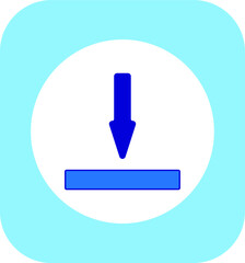 download icon. illustration for web and mobile design.