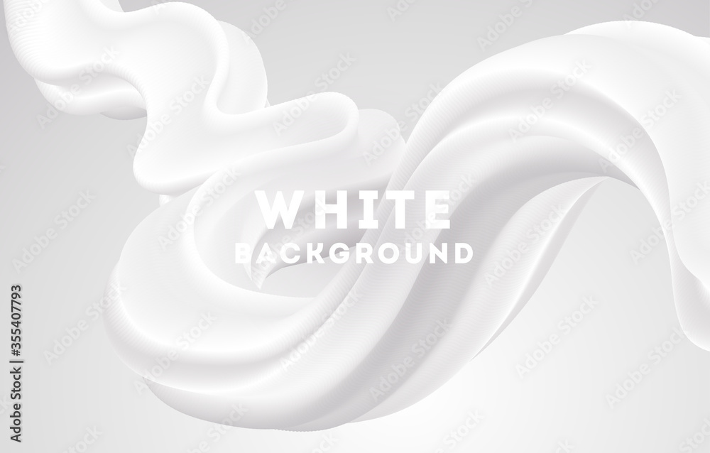 Poster Moving white abstract background. Dynamic Effect. Vector Illustration. Design Template.