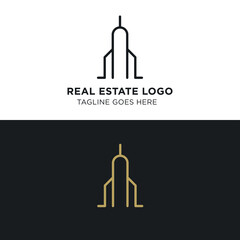 Obraz premium Simple and Modern Real Estate Logo Template for your Business