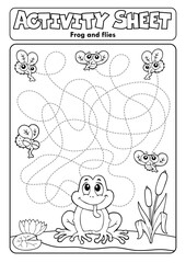 Activity sheet frog theme 2