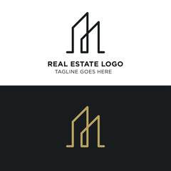 Simple and Modern Real Estate Logo Template for your Business