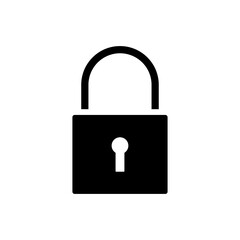 Padlock icon vector
