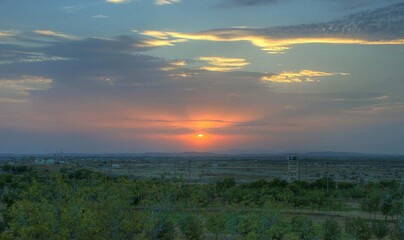 Obraz premium sunset in the mountains