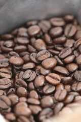 Roasted coffee beans background