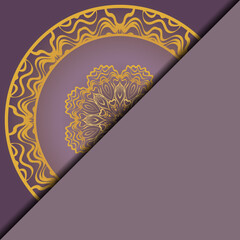 Vector Mandala Pattern. Template for Flyer or Invitation Card Design.