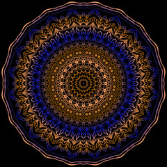 Decorative round lace ornate mandala. Vintage pattern. Vector