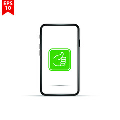 Vector Smartphone and Check Mark Icon