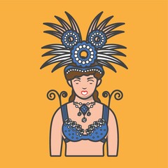 woman in traditional costume