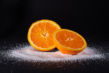 Fototapeta na wymiar Апельсин и сахар