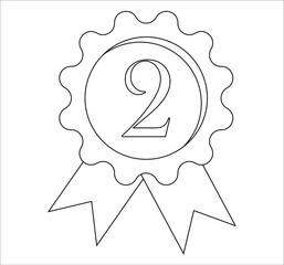 classification medal. illustration for web and mobile design.