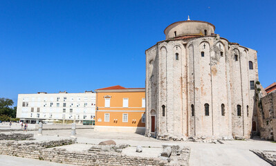St Donat Church on town square of Zadar, Croatia, June 2019