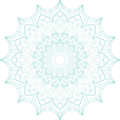 Vector mandala for coloring book. Decorative round ornament. Anti-stress therapy pattern. Yoga logo, background for meditation poster. Unusual flower shape. Oriental vector