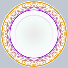 Pattern With Abstract Floral Round Ornament. Oriental Pattern. Indian, Moroccan, Mystic, Ottoman Motifs. Anti-Stress Therapy Pattern. Vector